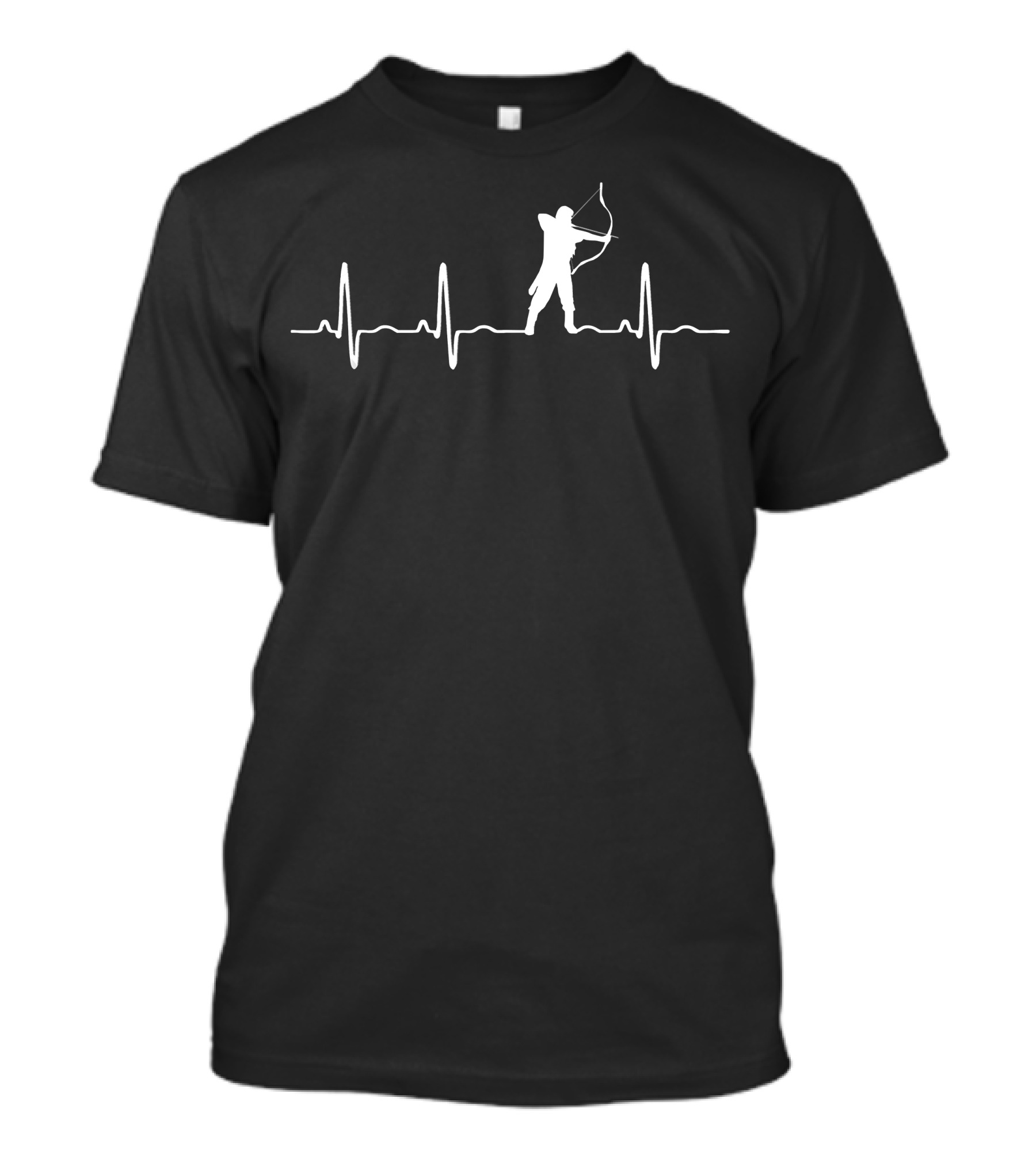 Archery Heartbeat Bow And Arrow Silhouette I Love T-Shirt