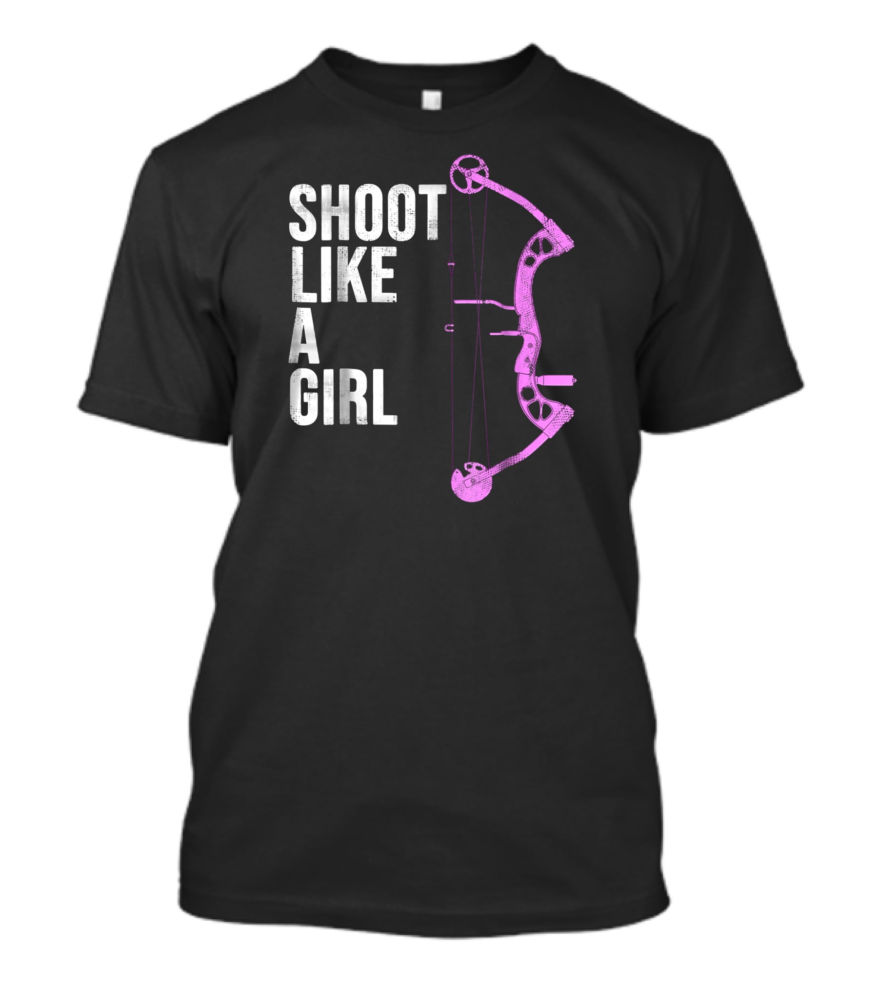 Shoot Like A Girl Archery Bow T-Shirt
