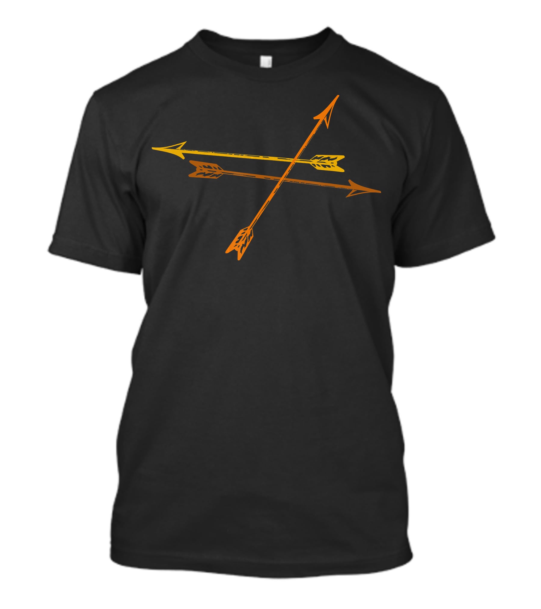 Arrow Cool For Archery Fans With Orange And Yellow Arrows T-Shirt