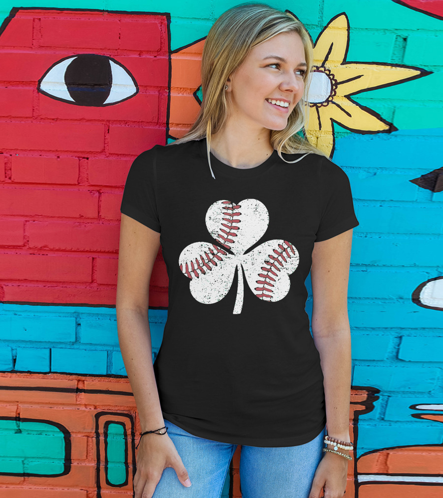 Baseball Shamrock St Patrick's Day Boy T-Shirt