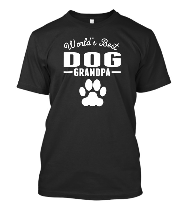 World's Best Dog Grandpa Paw Prints T-Shirt
