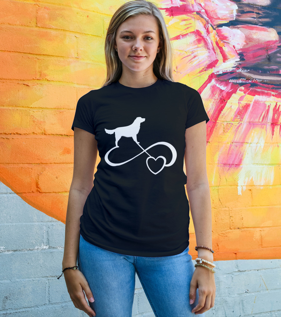 Golden Retriever Dog Lover Infinity Heart Dog Breed T-Shirt