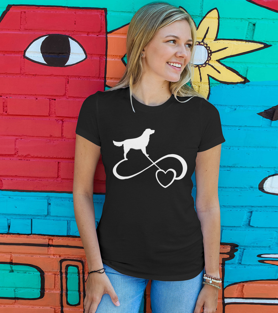 Golden Retriever Dog Lover Infinity Heart Dog Breed T-Shirt