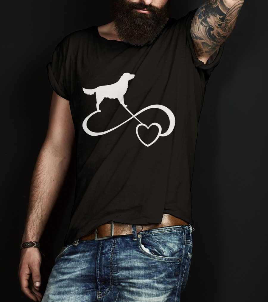 Golden Retriever Dog Lover Infinity Heart Dog Breed T-Shirt