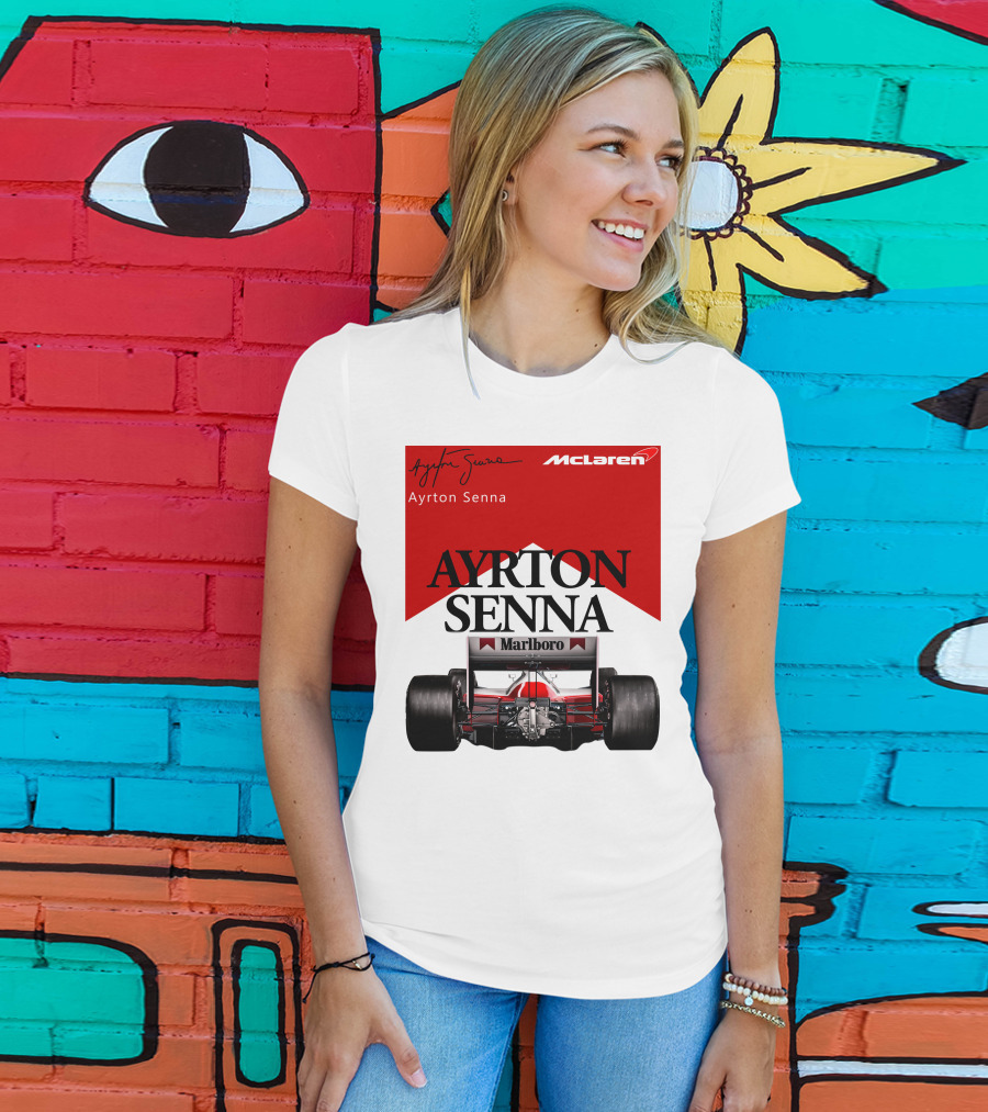 Ayrton Senna McLaren Marlboro Racing Team T-Shirt