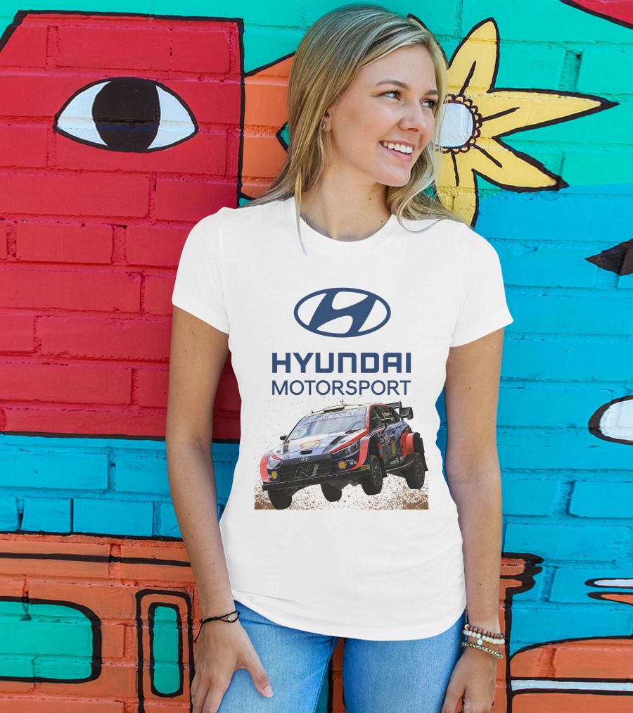 Hyundai Motorsport Neuville Rally Car Team T-Shirt