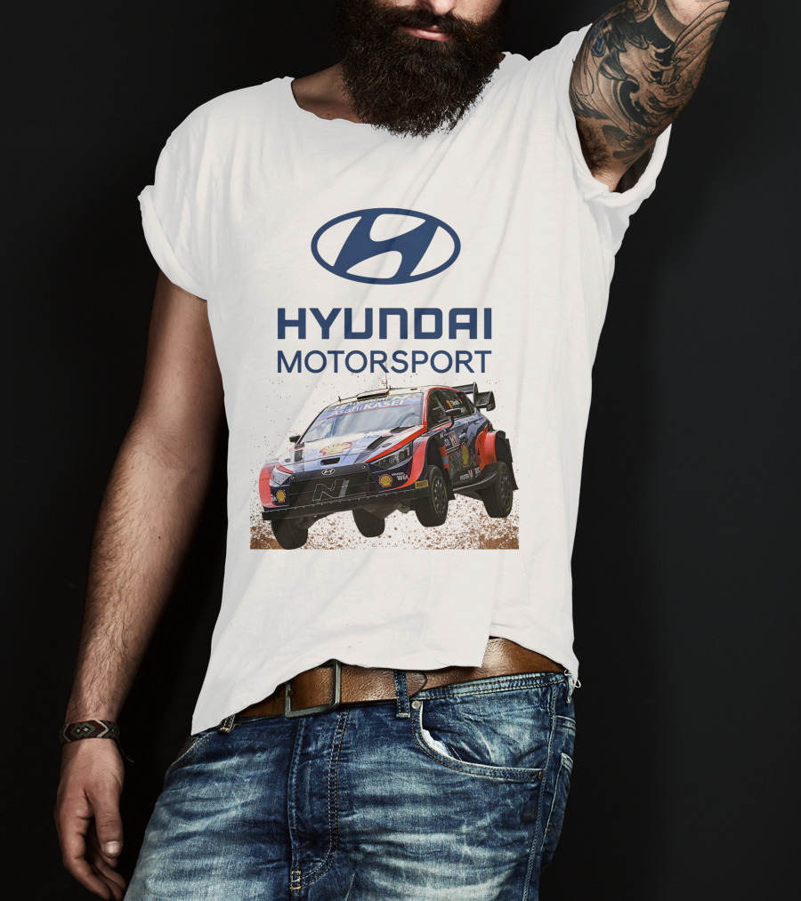 Hyundai Motorsport Neuville Rally Car Team T-Shirt