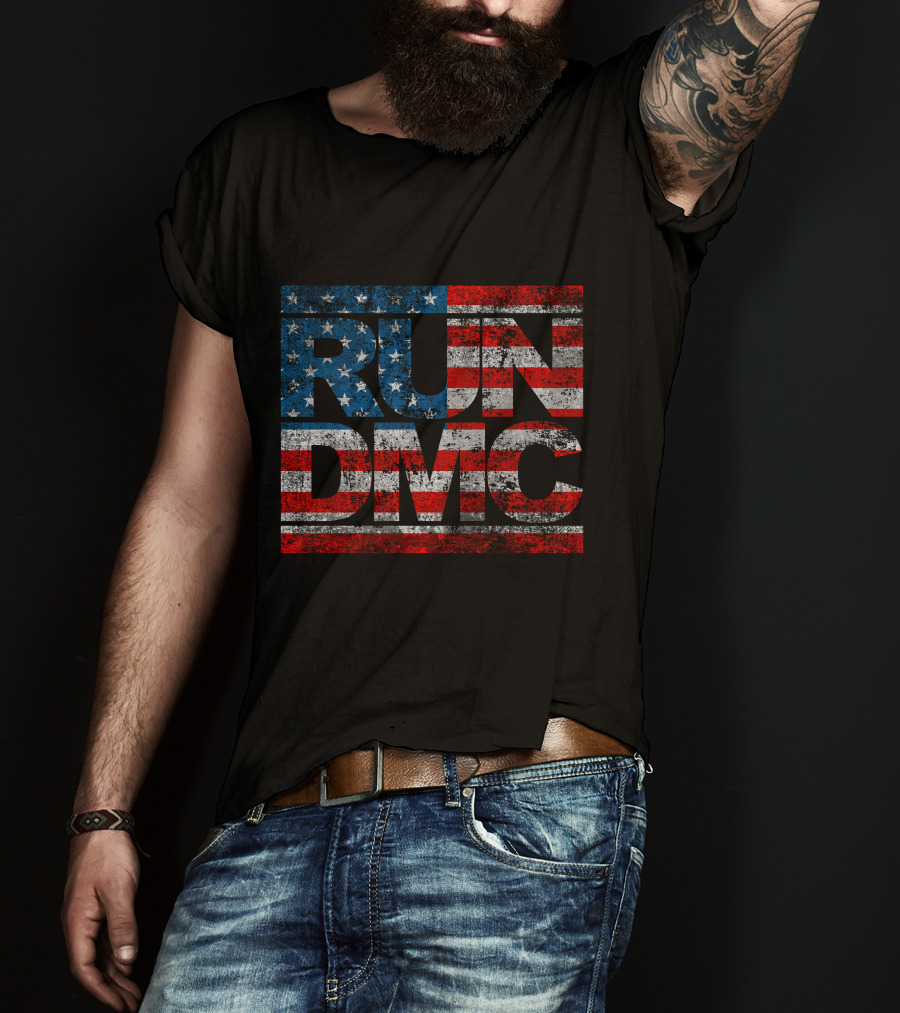 RUN DMC American Flag Style 63 T-Shirt