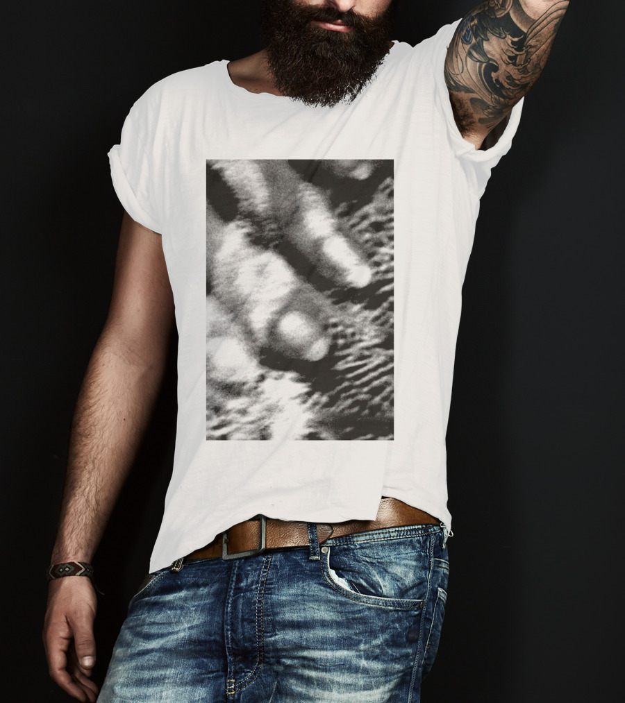 Cocteau Twins 18 Monochrome Abstract Texture T-Shirt