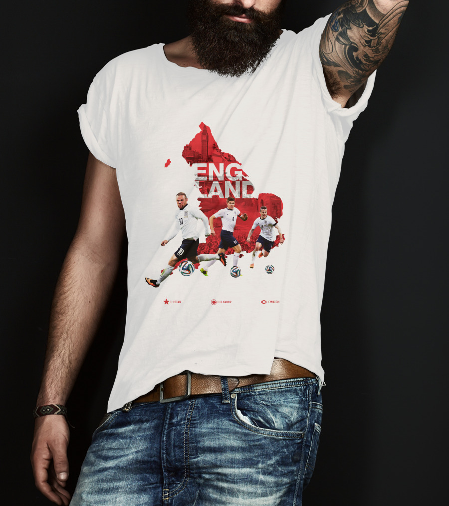 England Soccer Stars The Star The Leader To Watch T-Shirt