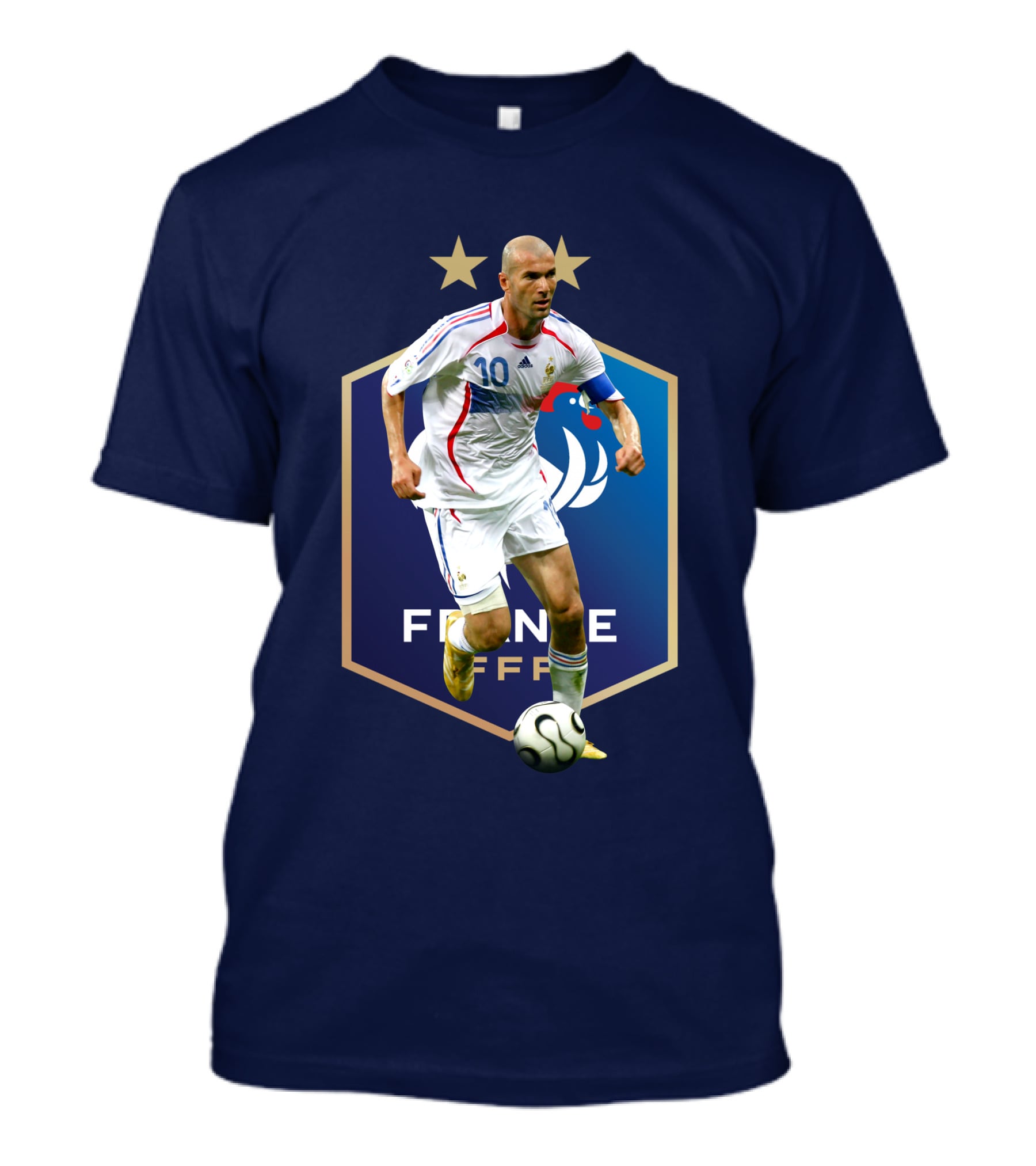 Zidane France FFF Soccer Icon Stars T-Shirt