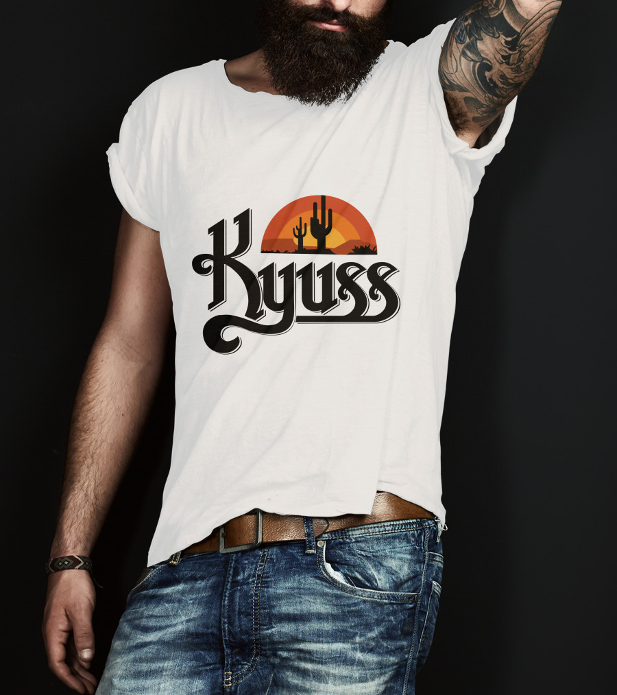 Kyuss Rock Metal Desert Sunset Stoner Hard T-Shirt