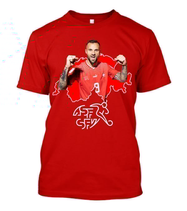 Haris Seferovic Switzerland Football Jersey Number 9 T-Shirt