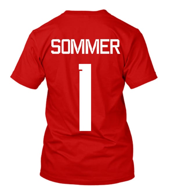 Yann Sommer Swiss Football Goalkeeper Celebration Map T-Shirt