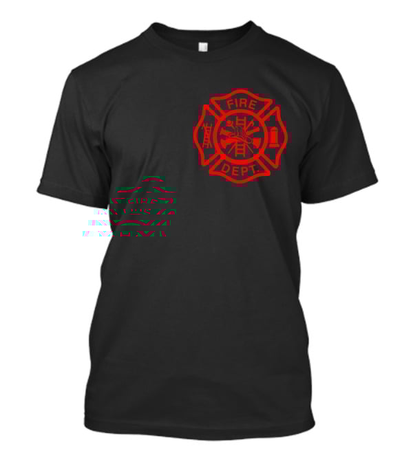 Fire Department Firefighter Hawaii Maltese Cross T-Shirt