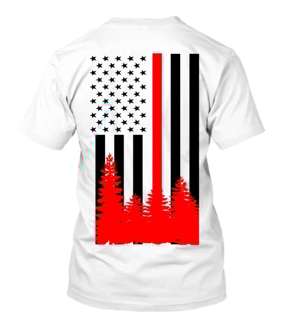 WILDLAND FIREFIGHTER Forest Helmet Axes Mask T-Shirt