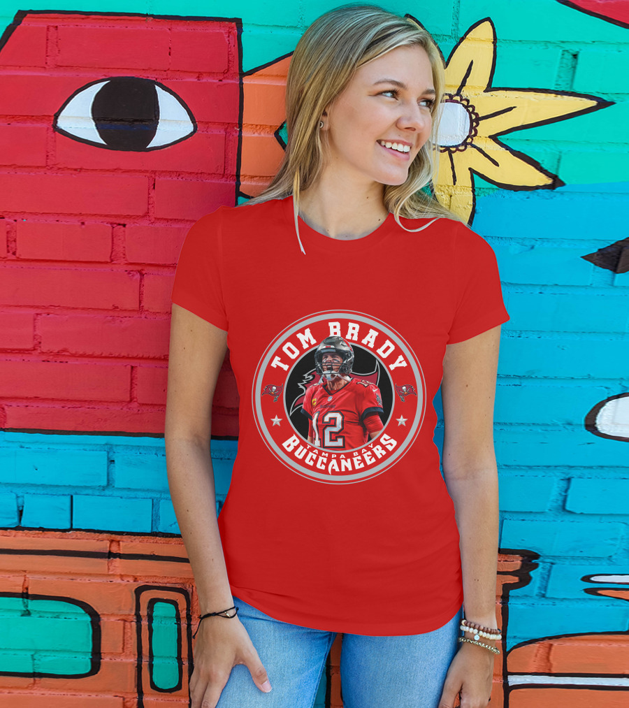Tom Brady Tampa Bay Buccaneers Number 12 Fan T-Shirt