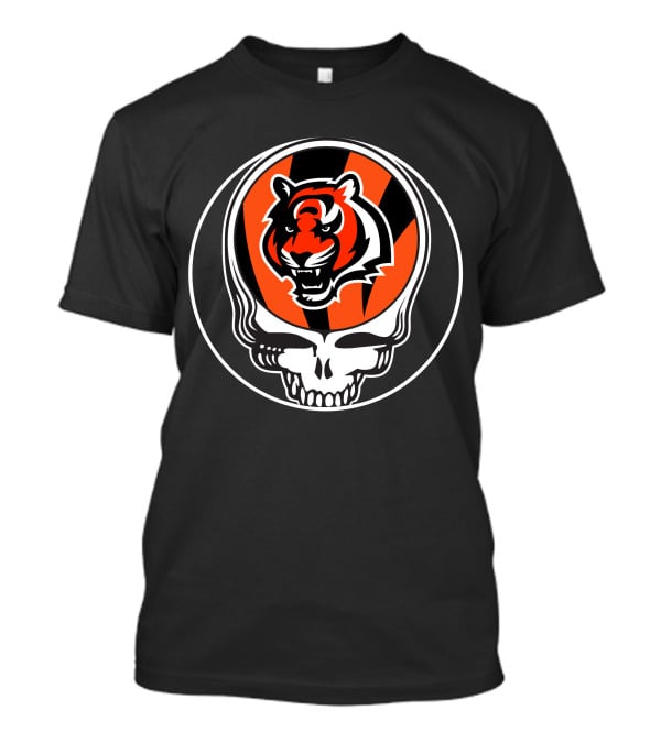 Cincinnati Bengals Skull Tiger T-Shirt
