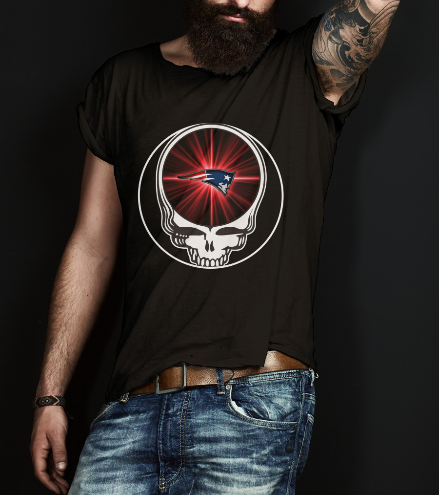 New England Patriots Skull Radiant T-Shirt