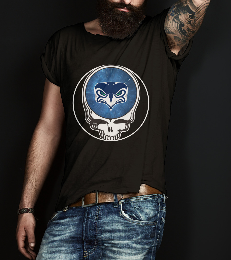 Seattle Seahawks Skull T-Shirt