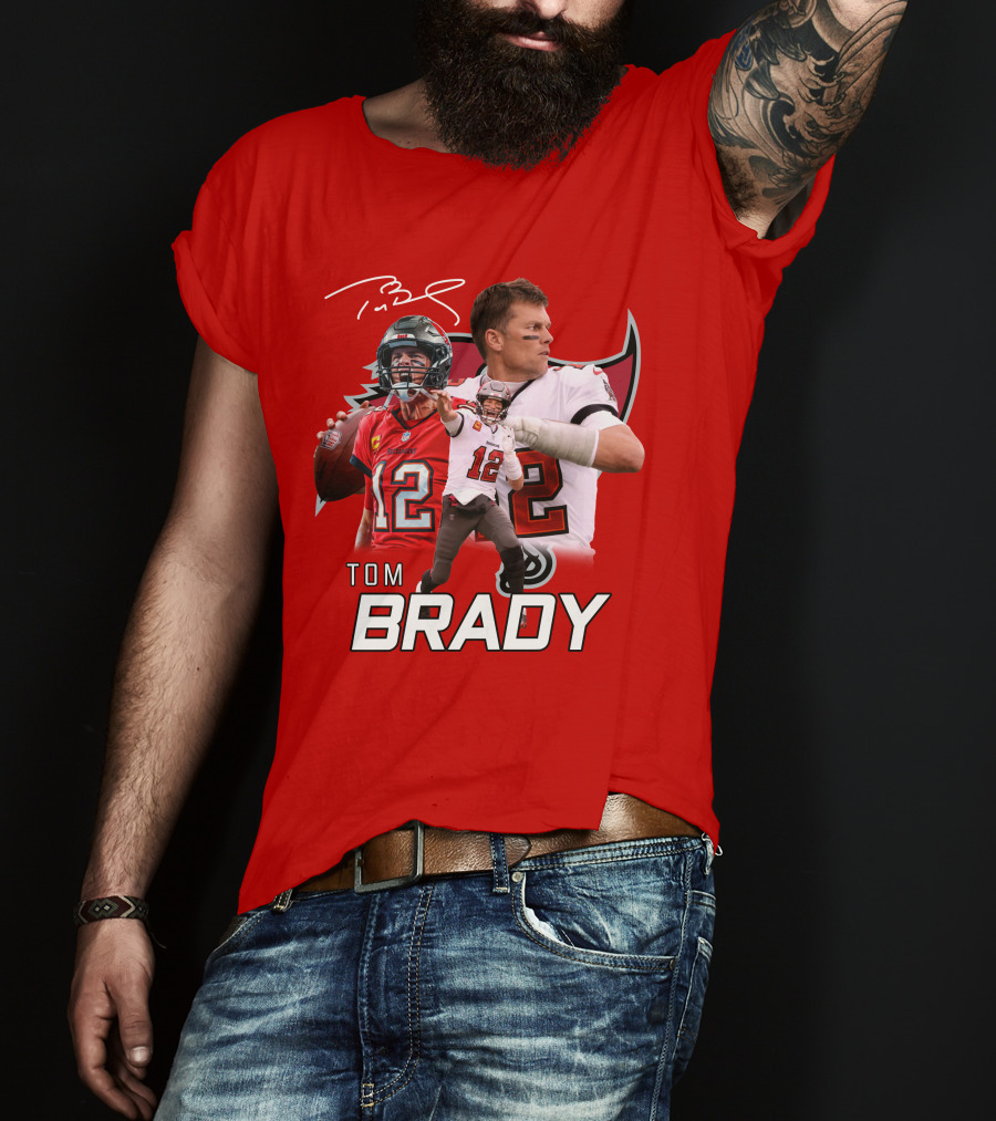 Tom Brady 12 Buccaneers Quarterback T-Shirt