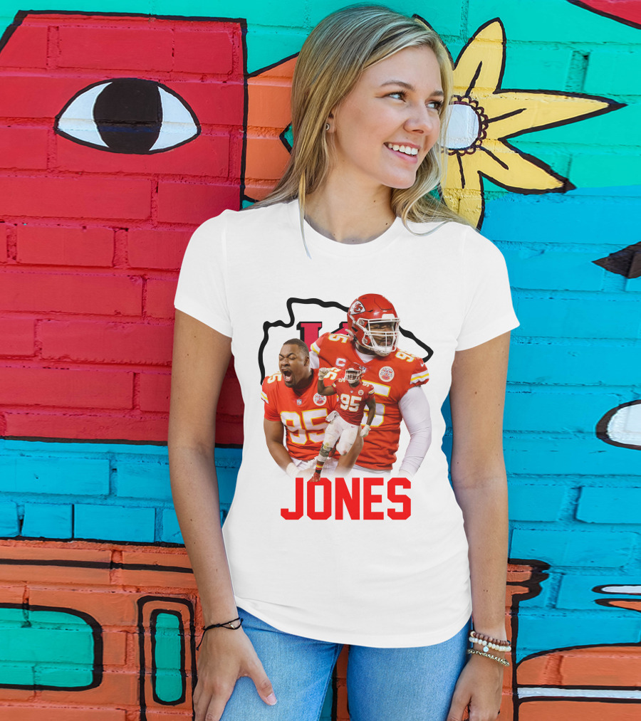 Jones 95 Kansas City Chiefs Football T-Shirt