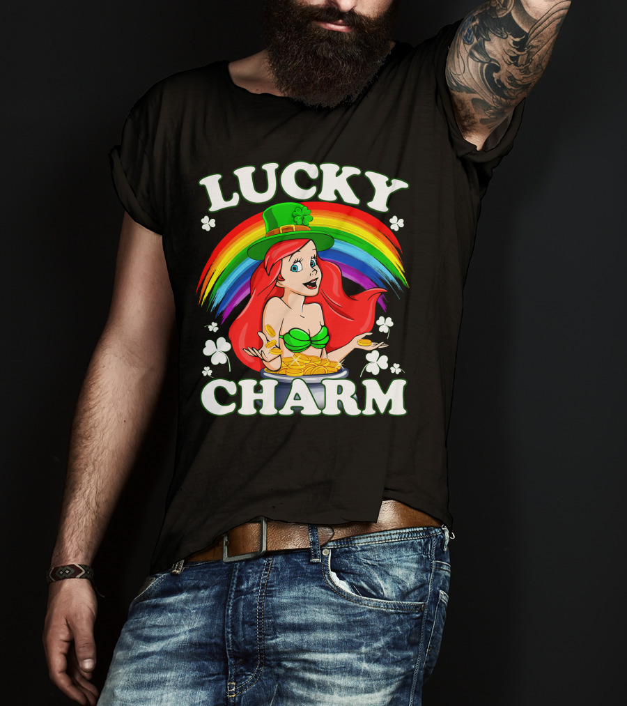 LUCKY CHARM Rainbow Ariel Gold Coins T-Shirt