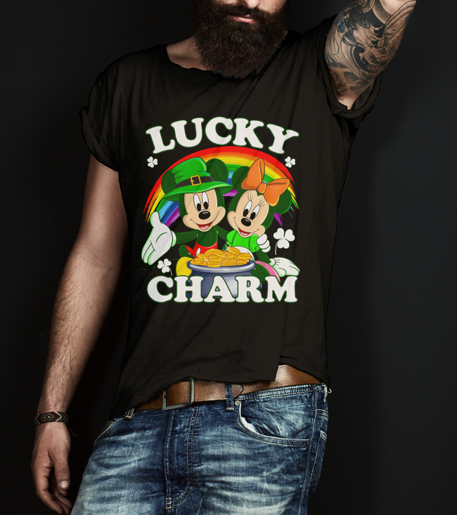 LUCKY CHARM Mickey And Minnie T-Shirt