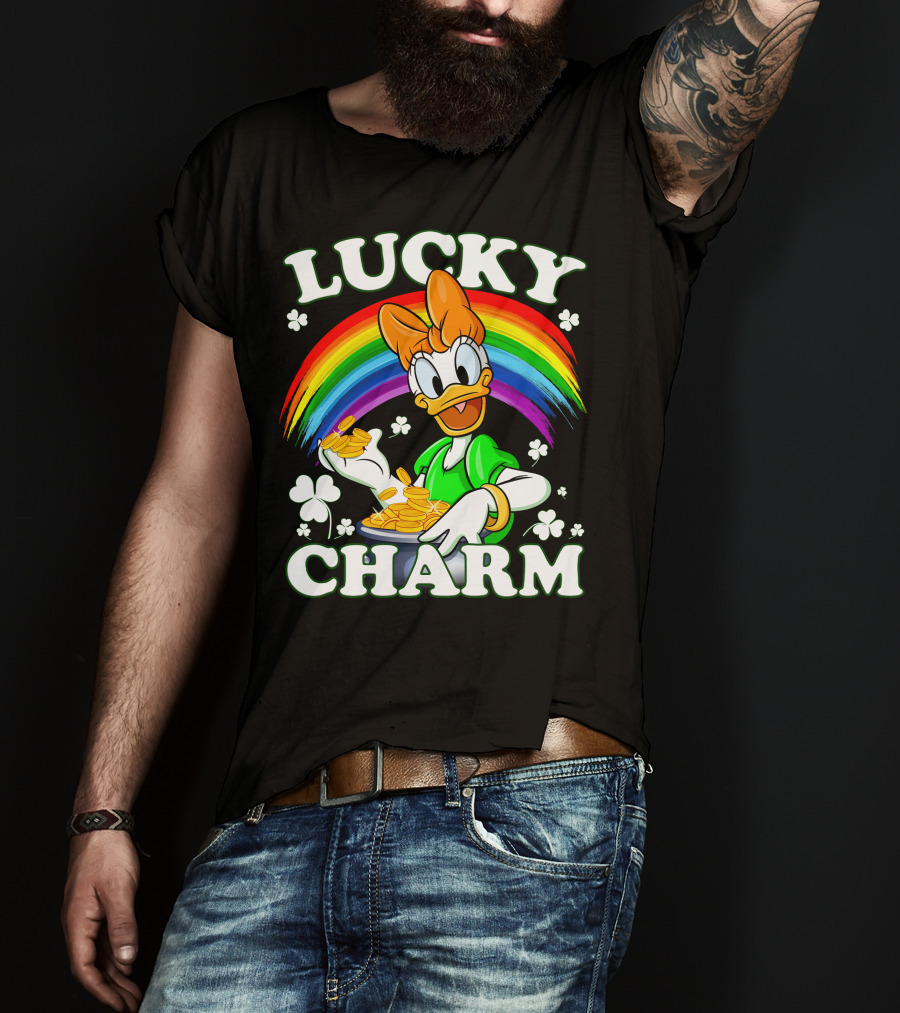 Lucky Charm Daisy Duck Rainbow Coins T-Shirt