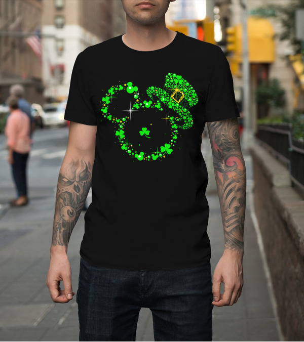Shirt: Mickey Patrick's Day Shamrock Leprechaun Hat T-Shirt Mickey Patrick's Day Shamrock Leprechaun Hat T-Shirt