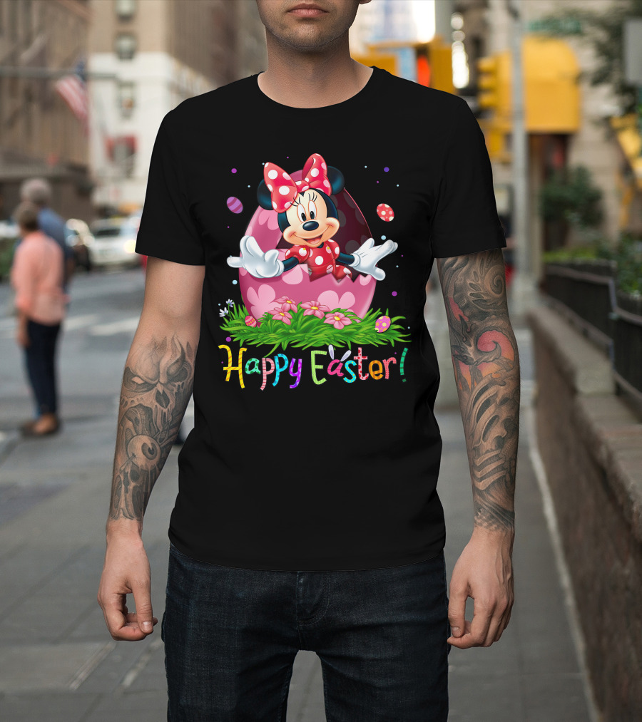 Minnie Mouse Happy Easter Egg Surprise T-Shirt