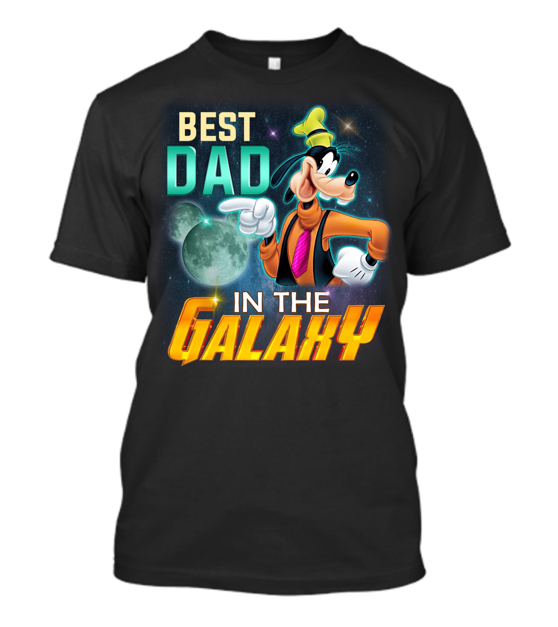 Best Dad IN The Galaxy Goofy T-Shirt