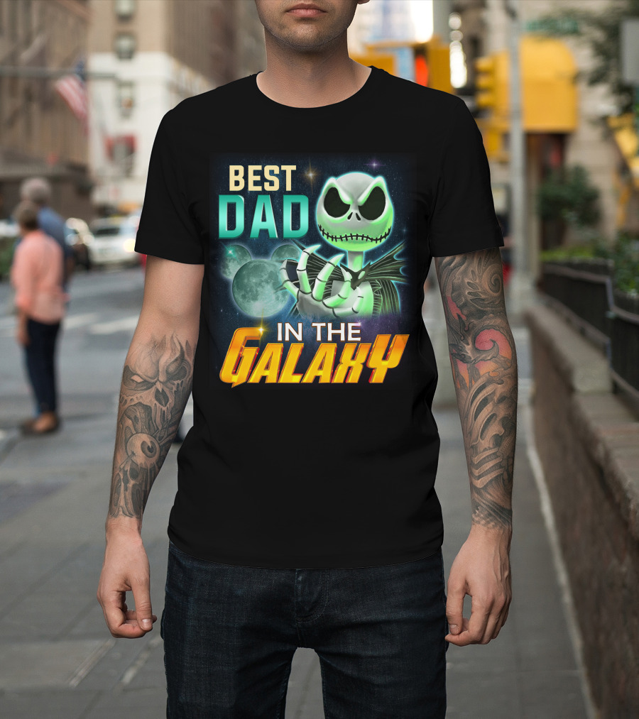 Best Dad In The Galaxy Jack Skellington T-Shirt