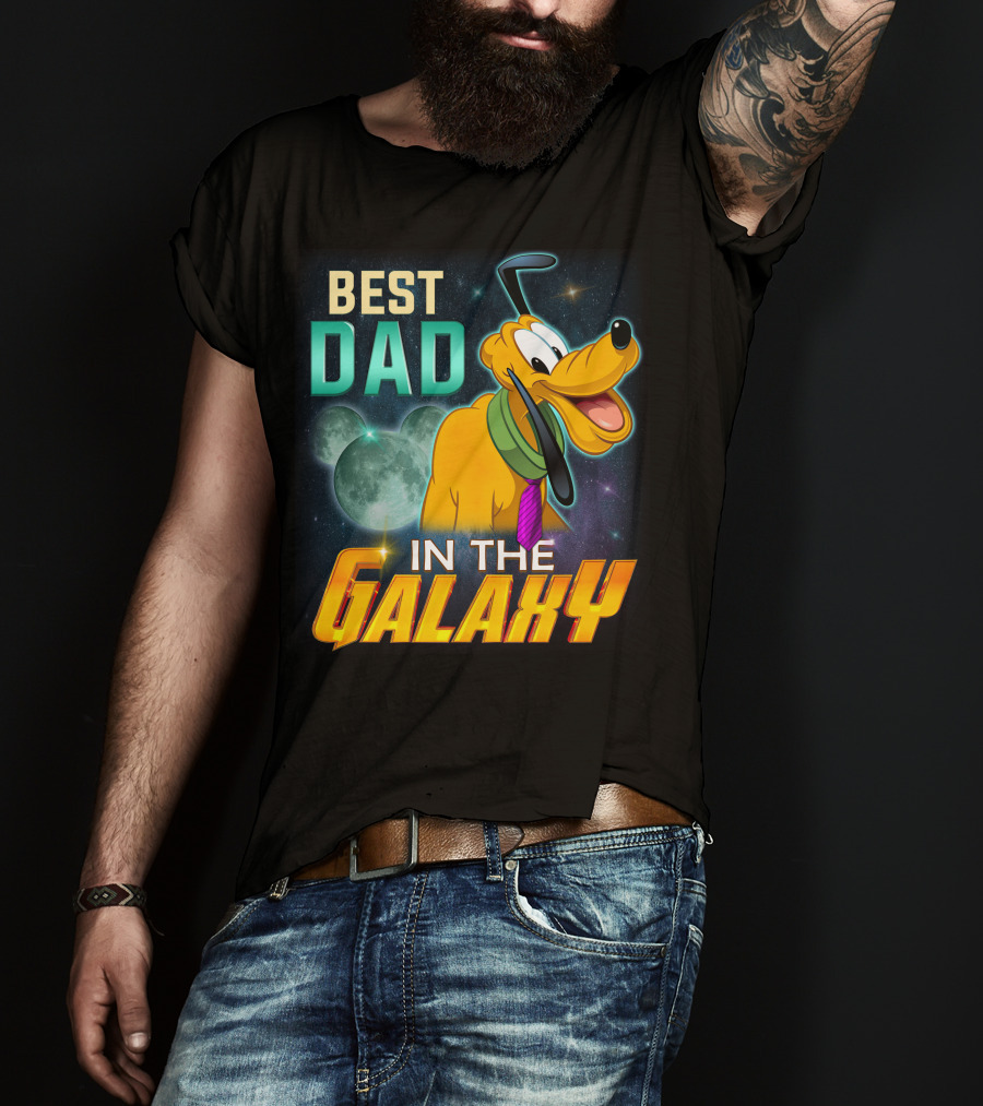 Best Dad Pluto IN The Galaxy T-Shirt