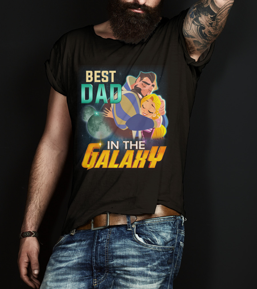 Best Dad Rapunzel IN The Galaxy T-Shirt