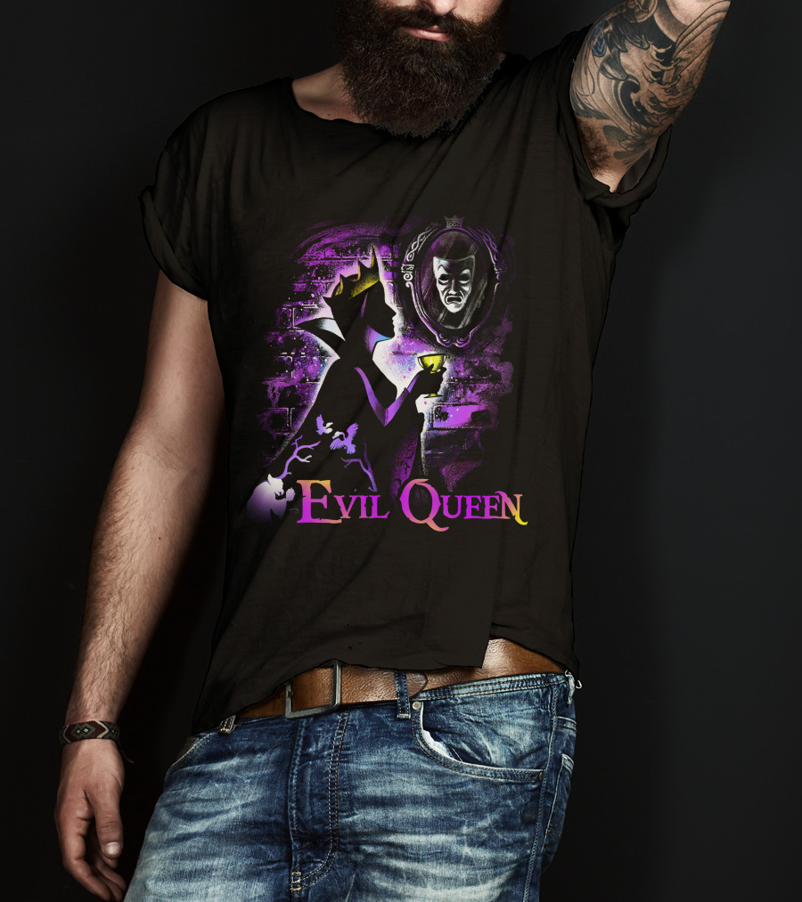 Evil Queen With Magic Mirror And Potion T-Shirt
