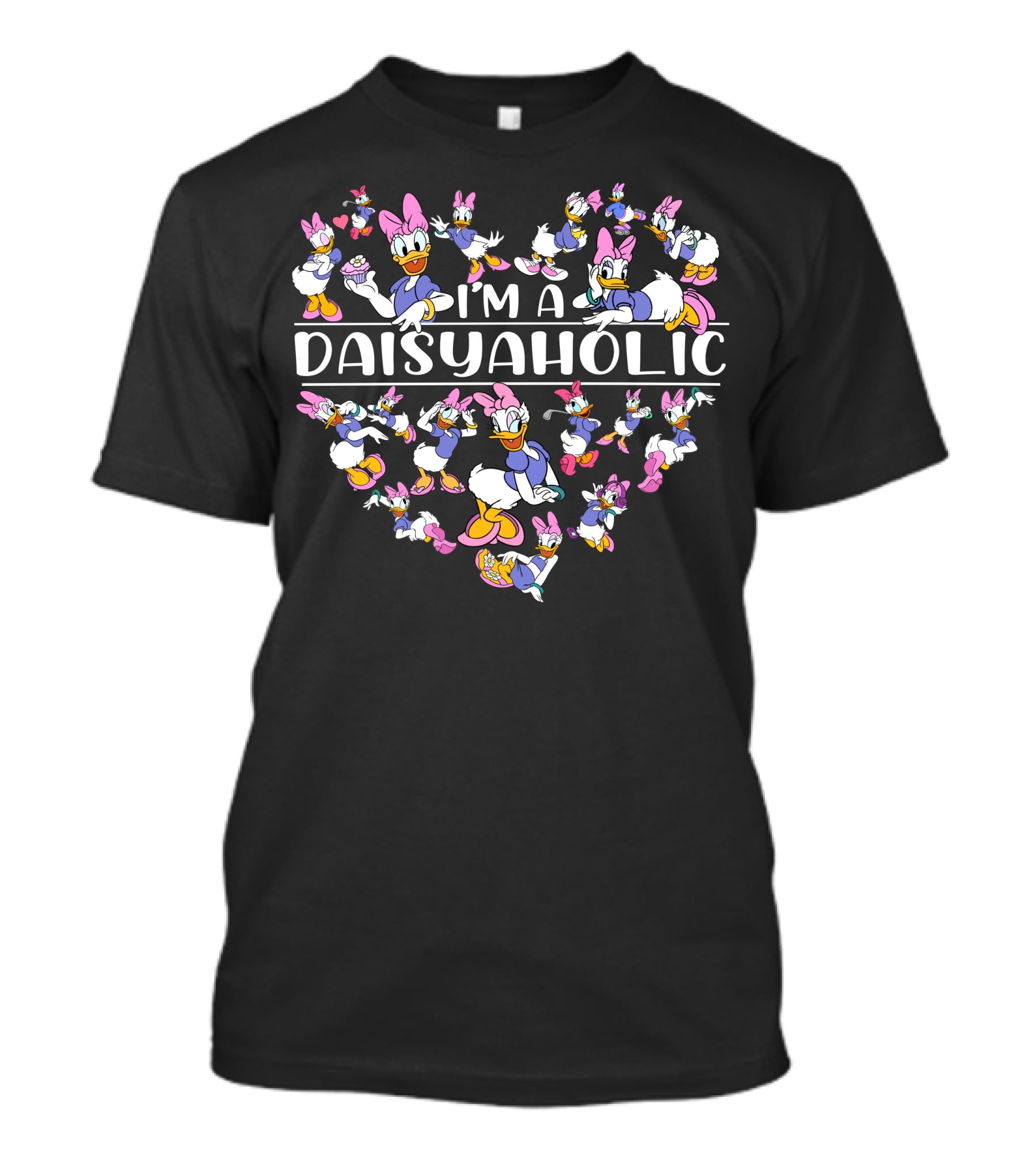 I'm A Daisyaholic Disney Daisy Duck Characters T-Shirt