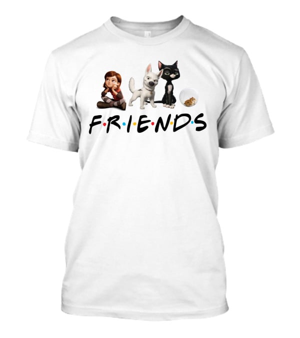 Friends Disney Bolt Characters Penny Mittens Rhino T-Shirt