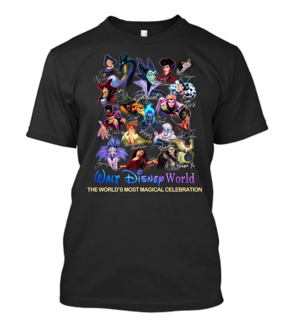 Walt Disney World Villains The World's Most Magical Celebration T-Shirt