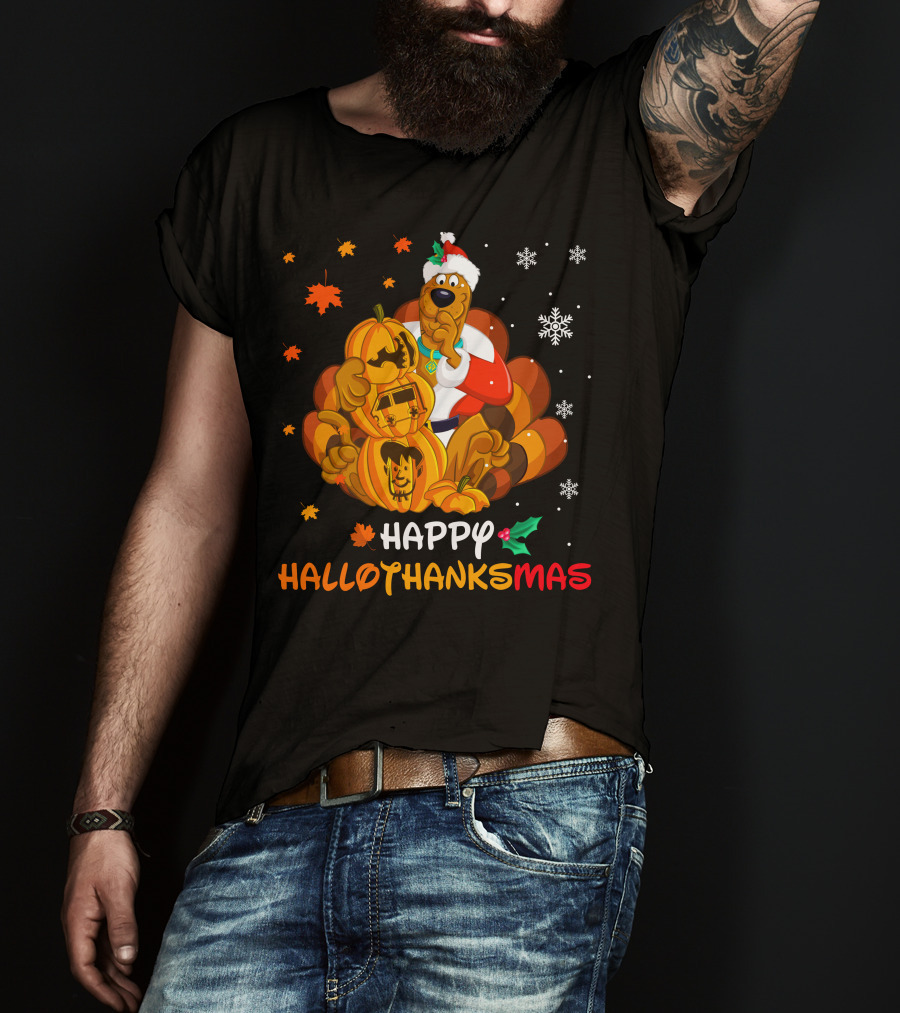 Scooby-Doo Happy Hallothanksmas Holiday Mashup T-Shirt