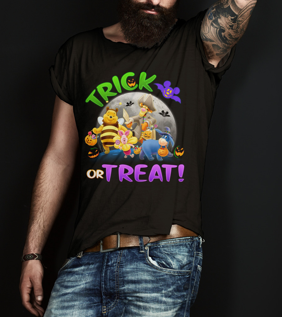 Trick Or Treat Winnie The Pooh Halloween Adventure T-Shirt