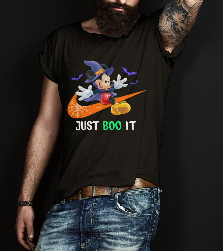 JUST BOO IT Mickey Witch Halloween T-Shirt