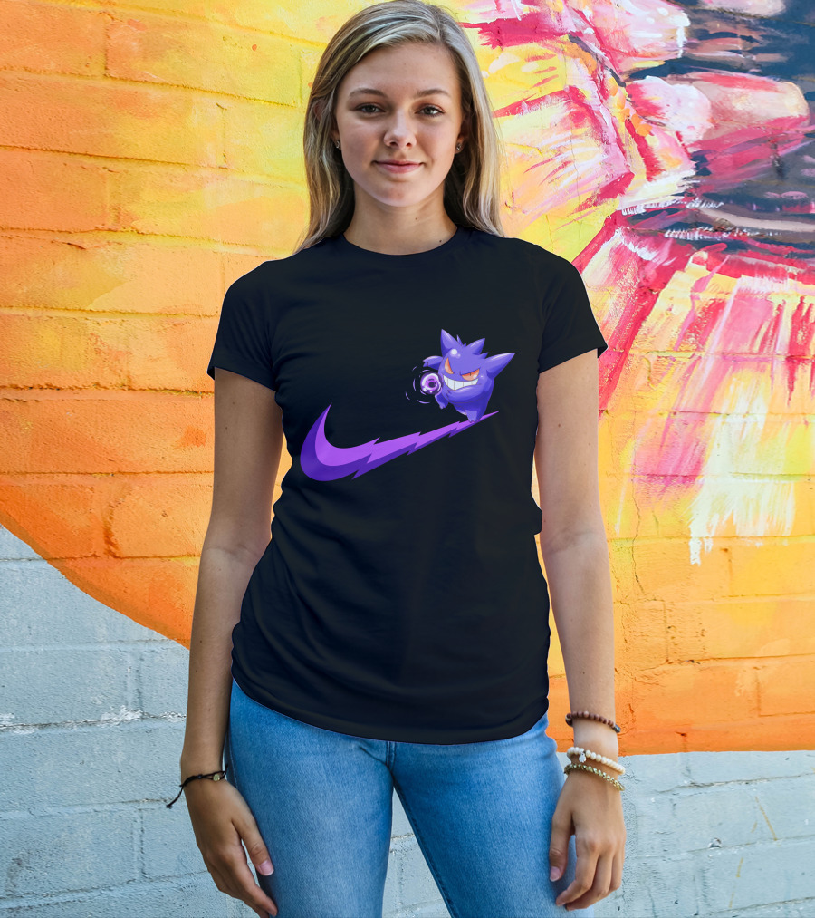 Gengar Ghost Type Nike Crossover T-Shirt