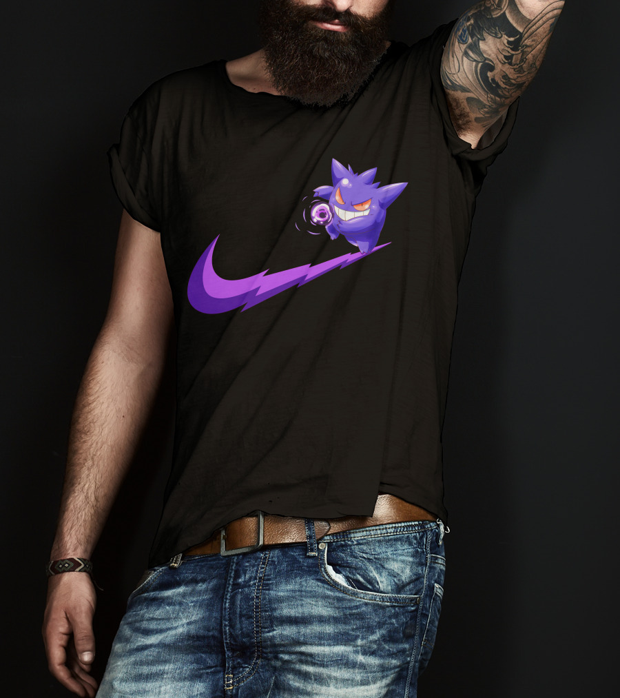 Gengar Ghost Type Nike Crossover T-Shirt
