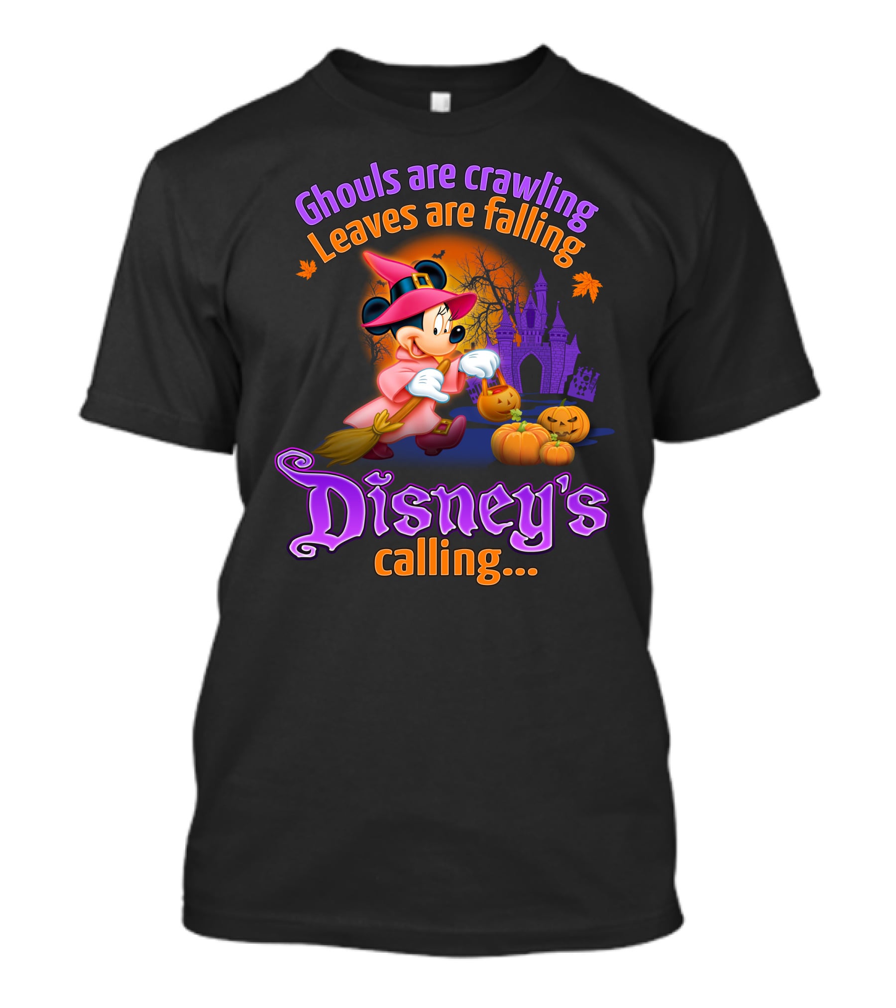 Ghouls Are Crawling Leaves Are Falling Disney's Calling Minnie T-Shirt