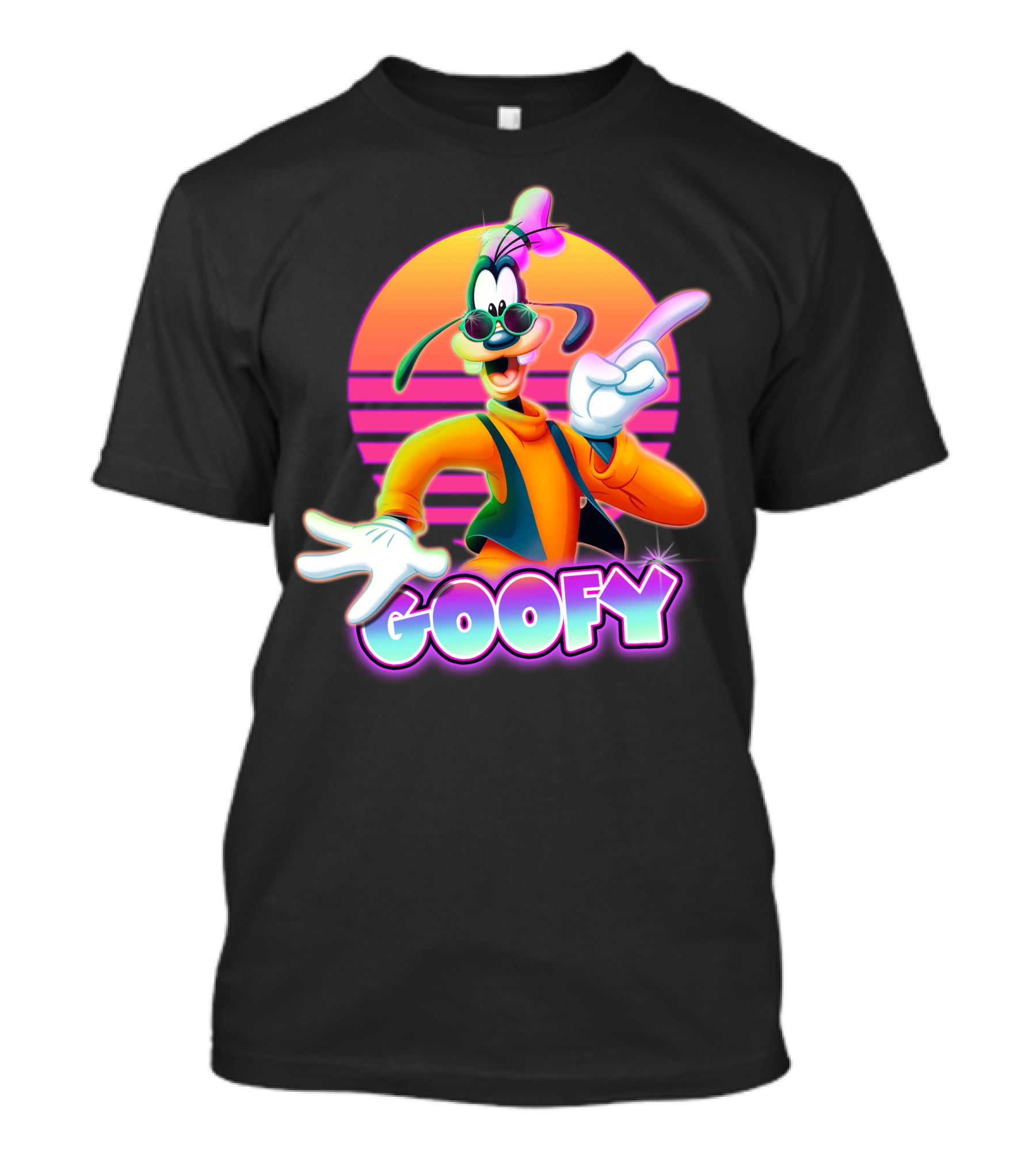 Goofy Retro 80S Sunset Aesthetic T-Shirt