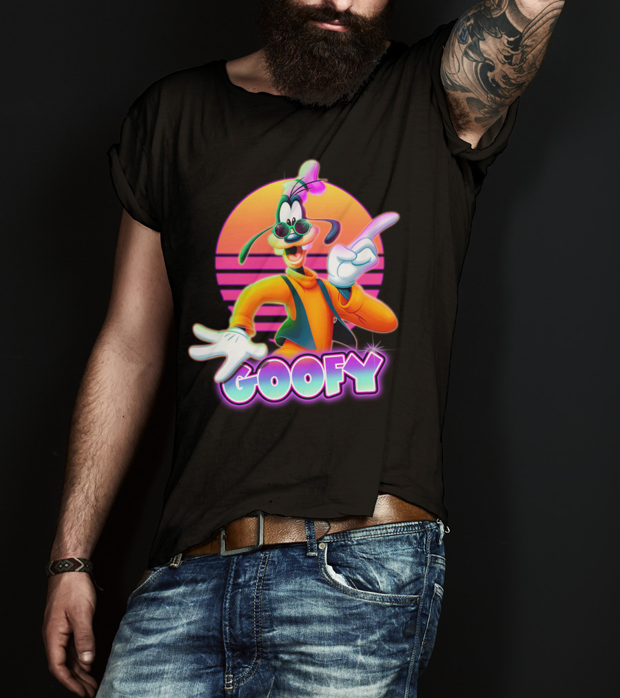 Goofy Retro 80S Sunset Aesthetic T-Shirt