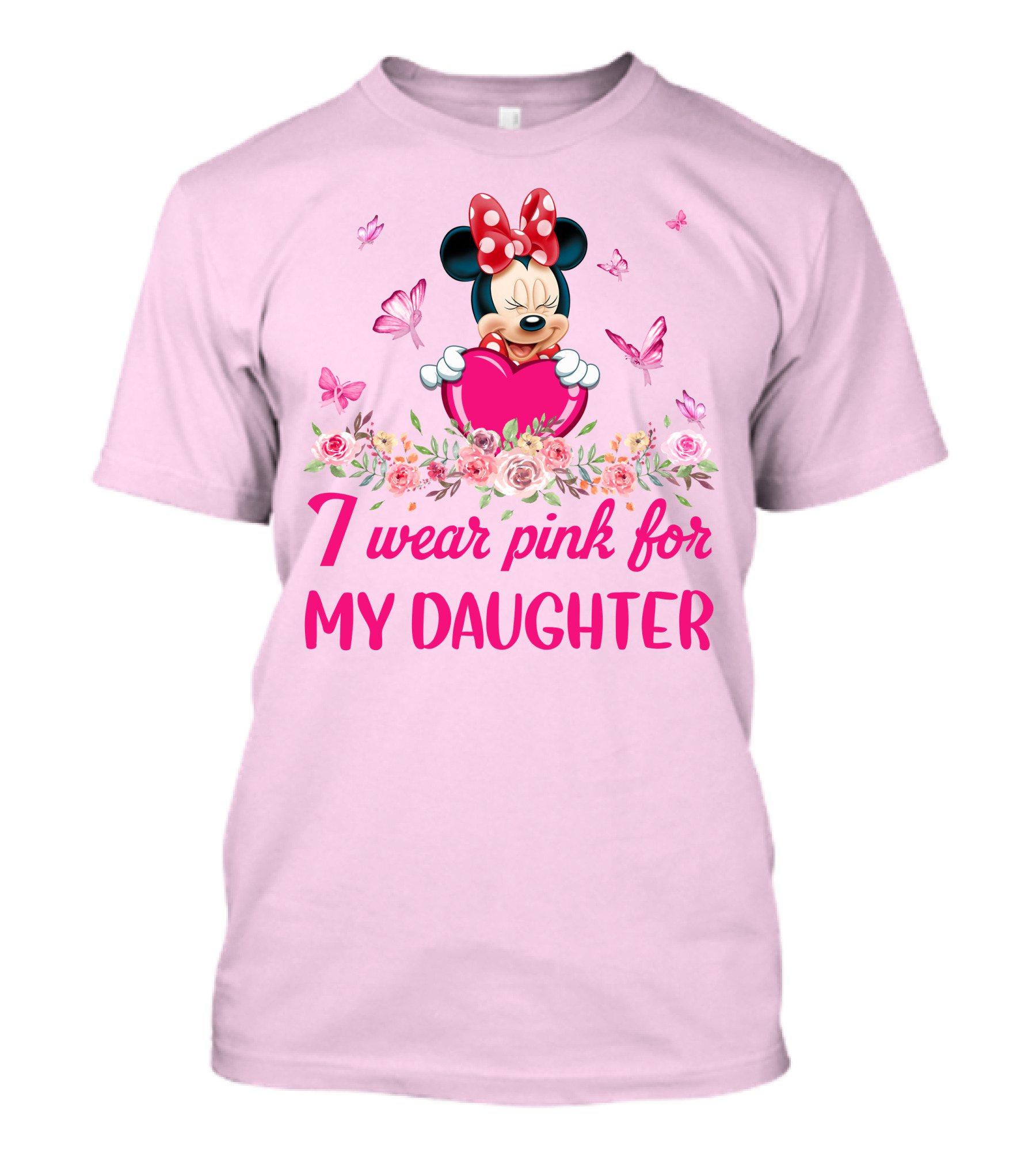 Minnie I Wear Pink For My Daughter T-Shirt