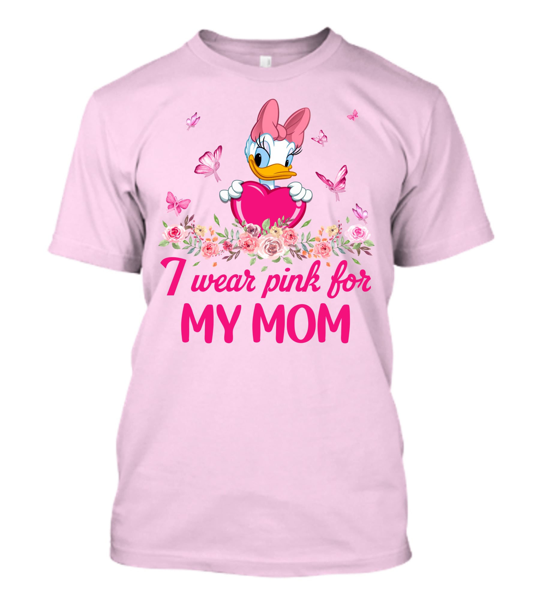 I Wear Pink For My Mom Daisy Duck T-Shirt