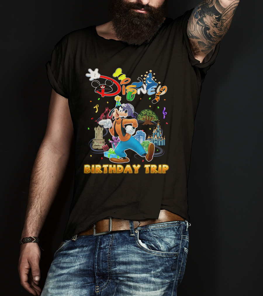 Disney Goofy Birthday Trip Adventure T-Shirt